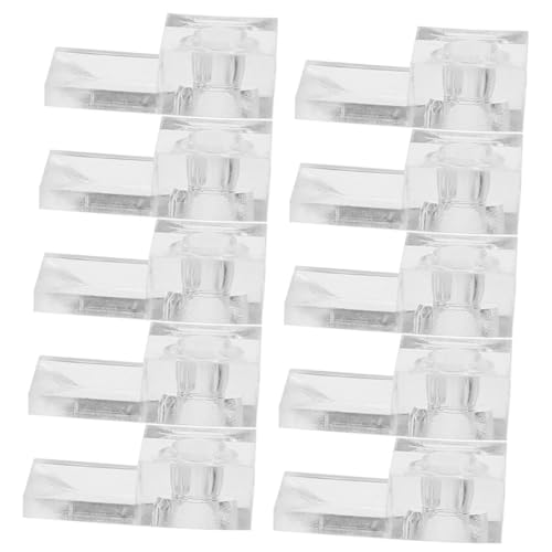 Image of 25 Sets Heavy Duty Mirror Clips Anchors Glass Panel Retainer Hardware for Wardrobe and Bathroom Installation No Drill Required