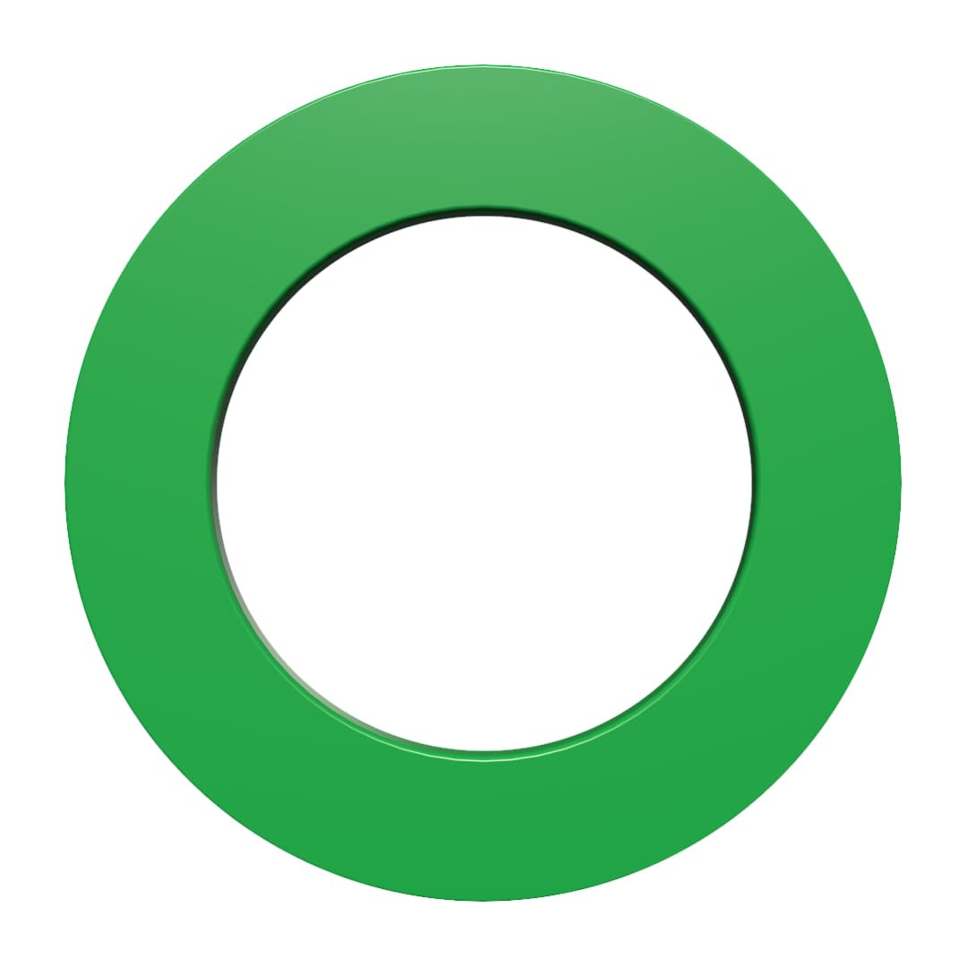 Bull's Plain PU Surround - Premium Wall Protection for Dartboards - Made of High-Quality PU Material - Easy to Install - Colour: Green - Ideal for Professional Dart Setups