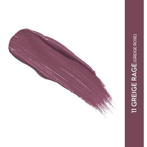 Image of SUGAR Cosmetics - Smudge Me Not - Liquid Lipstick - 11 Greige Rage (Greige Rose) - 4.5 ml - Ultra Matte Liquid Lipstick, Transferproof and Waterproof, Lasts Up to 12 hours