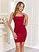 oten Women's Summer Sexy Halter Backless Ruched Bodycon Night Out Clubwear Birthday Party Cocktail Mini Dresses Burgundy X-Small