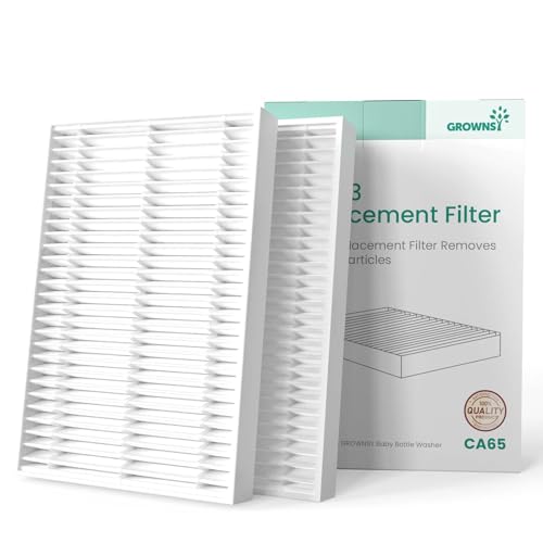 Image of Grownsy 2PCS HEPA Filters, Replacement Accessories Compatible with GROWNSY, Momcozy & Papablic Bottle Washer, Easy to Install, Premium Air Filter for Cleaner, Safer Bottle Cleaning