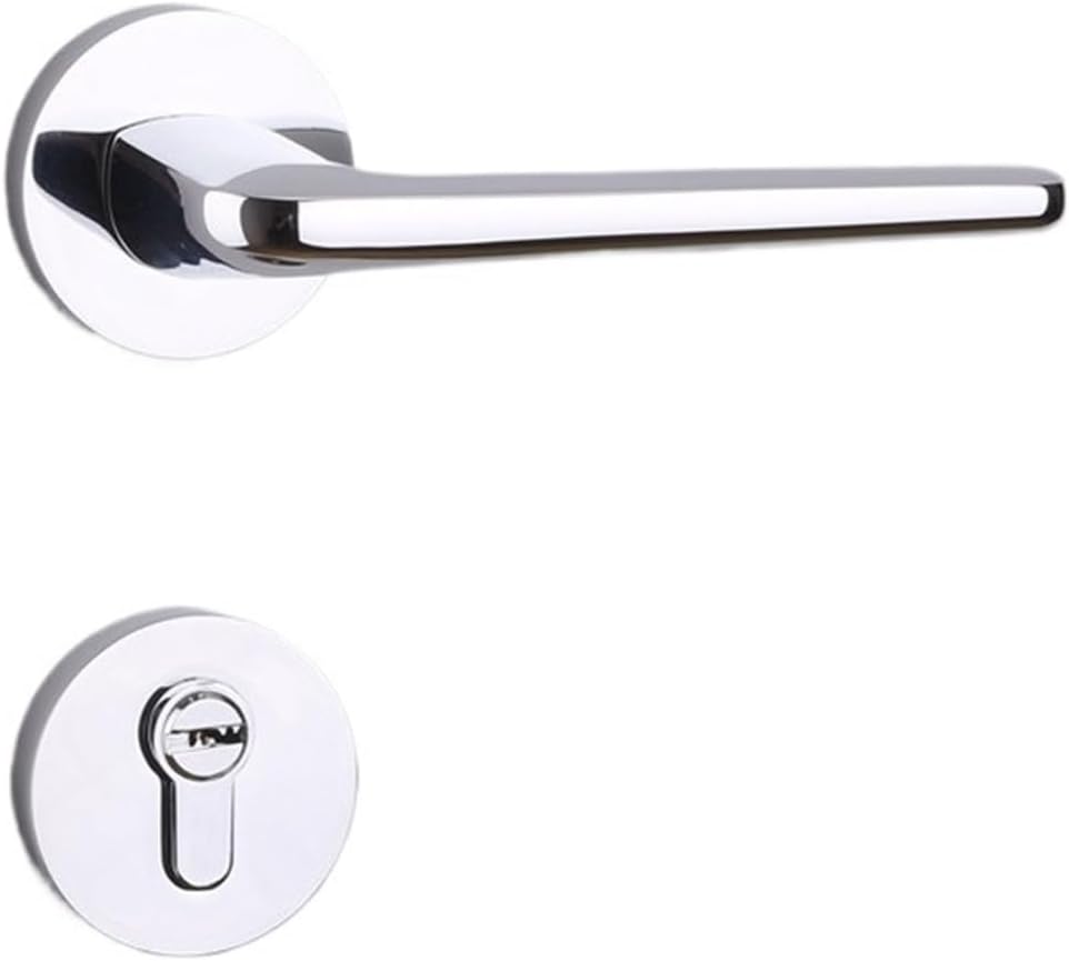 American Yellow Bronze Door Lock Antique European Style Indoor Split Lock Green Ancient Simple Black Bedroom Silent Room Door Lock(Bronze)