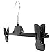 Produktbild Hangerworld 30 Kunststoff Kleiderbügel mit verstellbaren Clips 35cm Klammern Schwarz