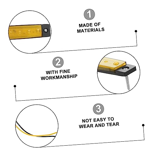 YARNOW 20 Peças Luzes Traseiras De Caminhão Luzes Traseiras De Reboque Tira De Luz De Freio De Carro