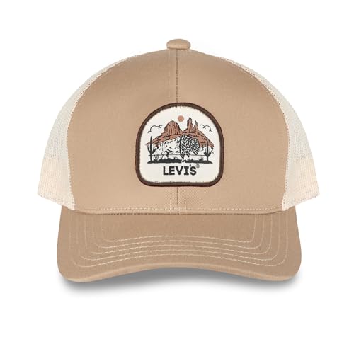 Image of Levi's Men's Classic Style Logo Trucker Hat - Adjustable Lightweight