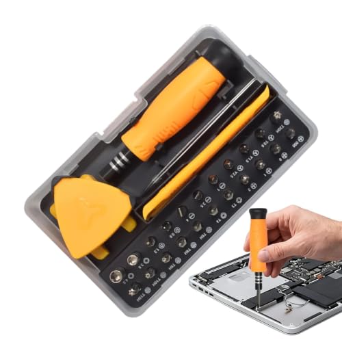 Juego de Destornilladores de Precisión - 33 Herramientas de Desmontaje en 1 - con Pinzas y Puntas Magnéticas - Para Electrónica Ordenador Portátil Reloj DIY Móvil Electrodomésticos