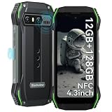 Blackview Rugged Smartphone N6000SE, 4.3'' QHD+, 12GB RAM+ 128GB ROM, Octa-Core, 13MP+8MP, 3700mAh, NFC/Fingerprint/Face ID/Google Lens/4G Dual SIM/Arcsoft 9.0/Corning Gorilla Glass 5/208g