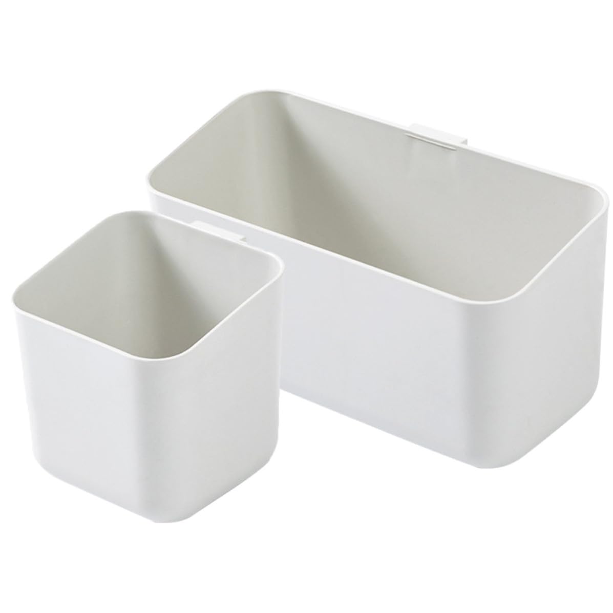 Organizador de almacenamiento en ABS blanco DOITOOL cestas de pared minimalistas