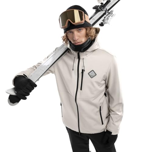SIROKO   Chaqueta Softshell de Nieve W2 Cerro   XL   Beige