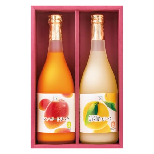 宮崎果汁 あふれる果実感!マンゴー・日向夏ドリンク2本セット(各720ml) 果汁ドリンク トロピカルジュース 果実飲料 飲み比べ セット 詰め合わせ 贈答 贈り物 ギフト プレゼント お中元 お歳暮