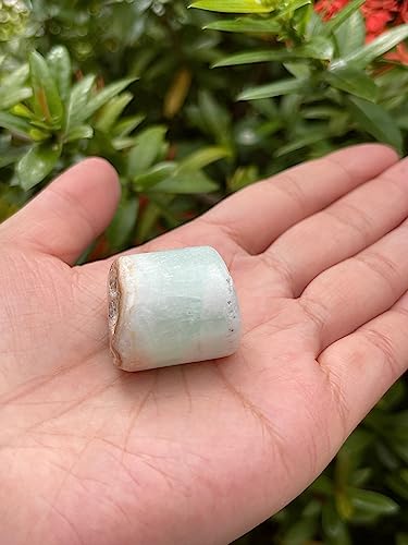 Image of GAF TREASURES 1 /2 LB Caribbean Calcite Tumbled Stones, Polished Natural Caribbean Calcite Gemstone, Caribbean Calcite Healing Crystals (Caribbean Calcite)