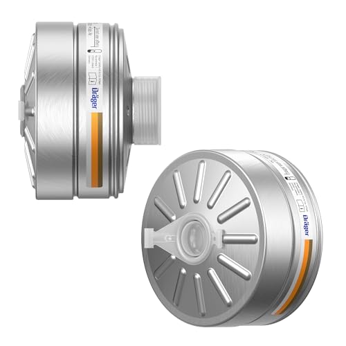 Dräger A2-P3 Nuclear/Reactor RD 40mm Gas Mask Filter | 40mm NA-to-Filter Cartridge for Dräger X-plore 6300 Full Face Mask | Vapour Gas Decon Full Face Respirator Filter | EN 143 + EN 14387