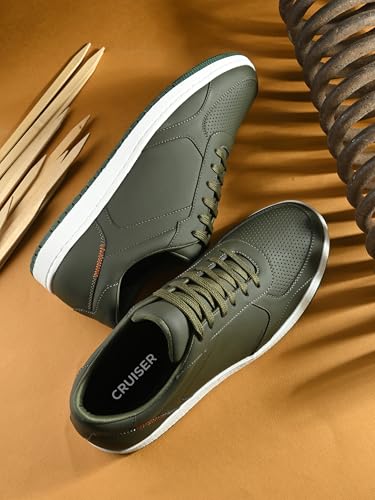 Image of Cruiser Mens Sneaker Comfort & Style with Soft Cushioned Insole | Classic Canvas Sneakers for Effortless Style | Trendy Lace-Up Design for Casual Outfits (9922)