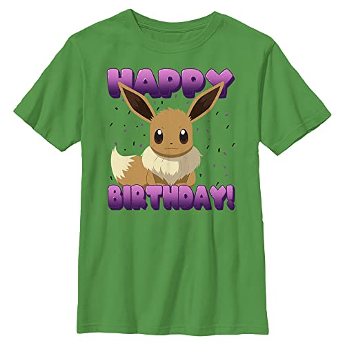 Fifth Sun Kids' Pokemon Eevee Birthday Boys Short Sleeve Tee Shirt
