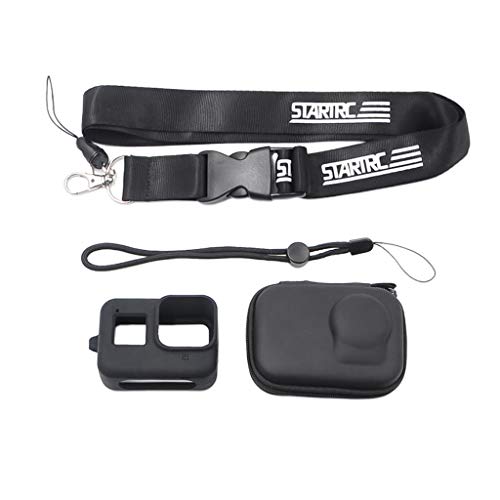 NEWMIND 2set Impermeável Pu Case + Capa de Silicone + 2 Colhedor para GoPro Hero 8