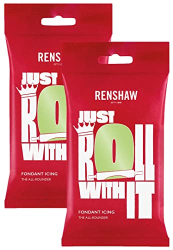 Renshaw Pastel Green Ready to Roll Icing 500g (Multipack 2X 250g)