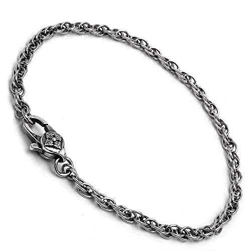 [silver KYASYA]�V���o�[925 �`�F�[���u���X���b�g �c�C�X�g�`�F�[�� �O�A ���[�v�`�F�[�� �҂ݍ��� �X�s�K�`�F�[�� �V���o�[�u���X���b�g �����n �t�b�N