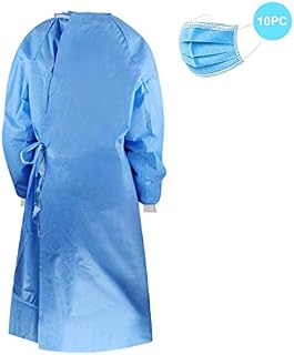Sendry Unisex Disposable Isolation Suit - Protective Clothing,Anti-Static Waterproof Anti-Fog Dust-Proof Protective Coverall