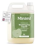 Miniml Eco Washing Up Liquid 5L Refill - Apple Orchard Scented Non Bio & Skin Sensitive Friendly Dish Wash Cleaner - Plant Based Vegan & Cruelty Free - Natural Cleaning Products (500 Washes)