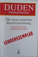 Die Neue Amtliche Rechtschreibung 3411062819 Book Cover