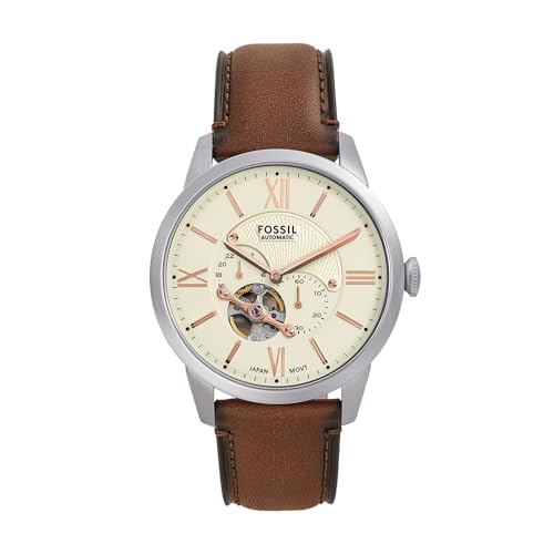 Fossil Townsman Watch for Men, Mechanical Automatic Movement with Stainless Steel Or Leather Strap