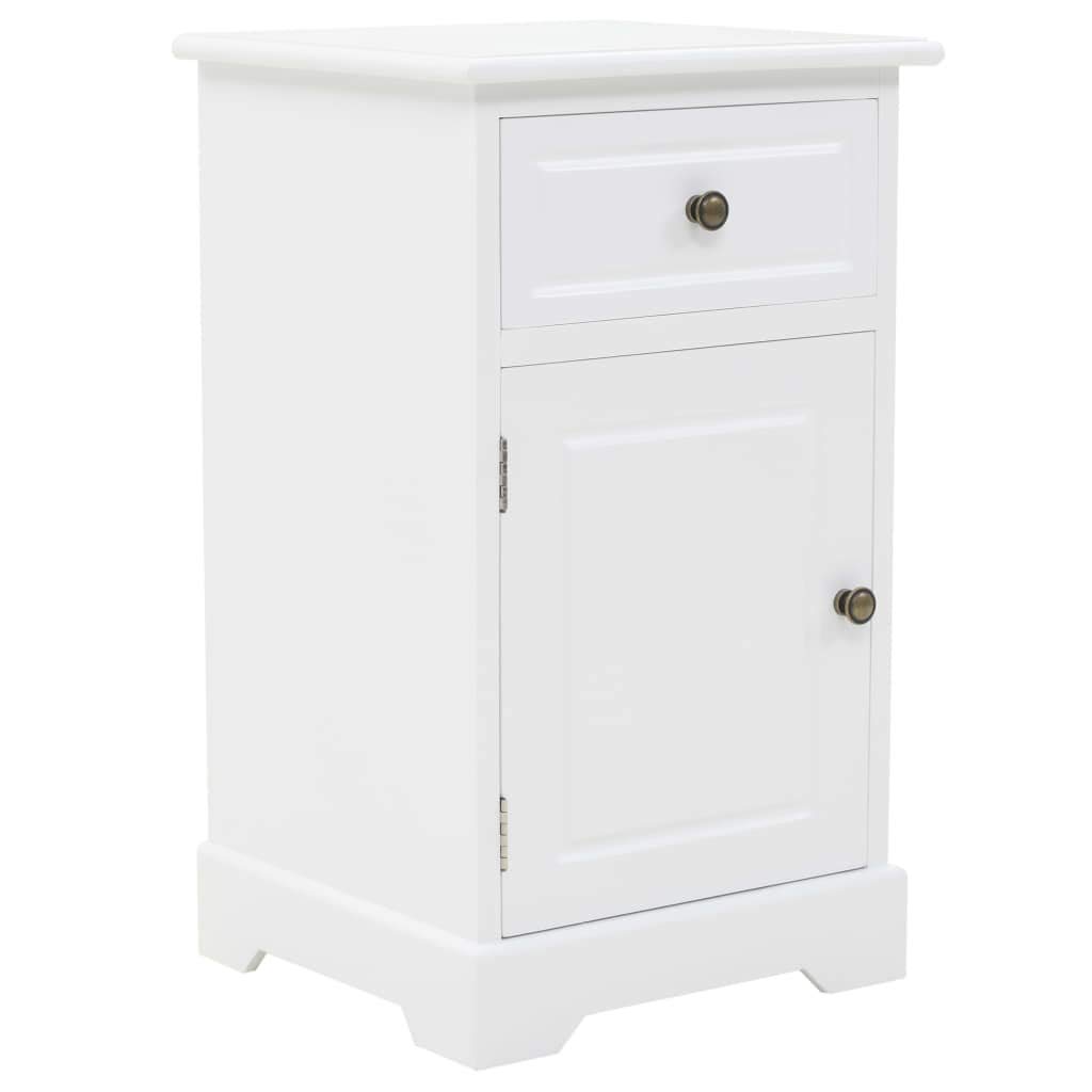 Table de chevet chic en pin et MDF meuble de rangement Homgoday