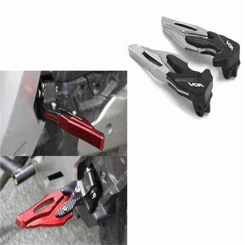 オートバイ用フットレスト バイク用フットペグ リアセット フットレスト に適合するホンダ ADV150 ADV160 ADV 150 160 CNCアルミ製フットレスト ペダルアクセサリー(Gray)