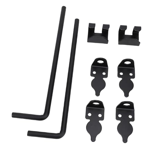 Boulon de canne robuste Chrees en acier pour clôture en bois - 8