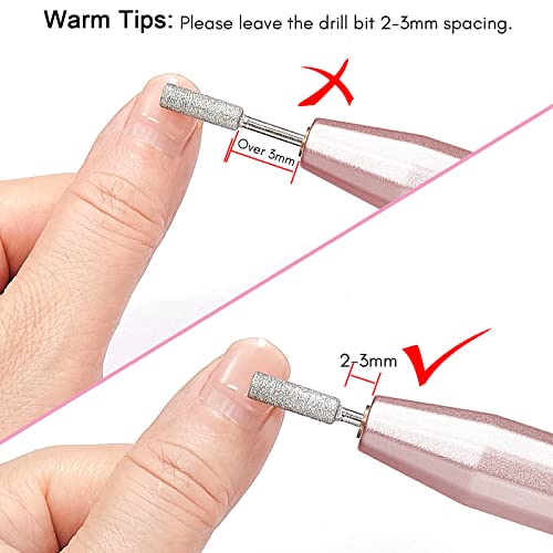 Makartt Portable Nail Drill Machine 20000Rpm Electric Nail File Eirenee Professional E Filer Manicure Tool Set For Acrylic Nails Gel Polish Remove With 6Pcs Nail Drill Bits Nail Tech Home Diy Use #TOP5