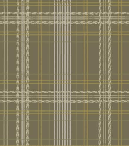 HomKihapai Peel and Stick Wallpaper Check Plaid Boho Neutral - Self Adhesive Waterproof Vinyl Wallpaper for Walls Kitchen Backsplash Bathroom Bedroom Rentals (Green 17.3 X 118.11)