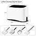 PIPIMOO Cat Litter Scoop Holder, Universal Scooper Storage for Most Kitty Poop Shovel, Double-Layer Removable Pet Pooper Holder for Plastic/Metal Waste Scoops, Durable Fashion Desktop Trash Can, White