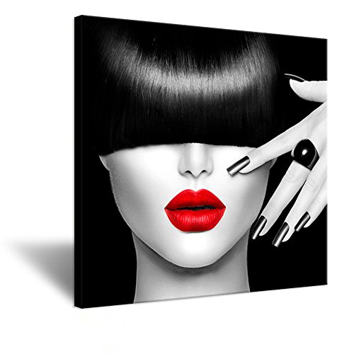 Hello Artwork - Fashion Poster Printed on Canvas Painting Beautiful Woman with Diamond Ring Picture Canvas Wall Art Prints Stretched and Framed for Home Modern Decoration As A Gift 24''x24'' Hello Artwork - Fashion Poster Printed on Canvas Painting Beautiful Woman with Diamond Ring Picture Canvas Wall Art Prints Stretched and Framed for Home Modern Decoration As A Gift 24''x24''
