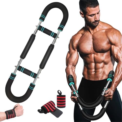 Saker Twister Arm Trainer, 40-100lb Adjustable Chest Workout Equi...