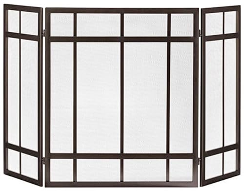 Pleasant Hearth Mission Style 3-Panel Fireplace Screen