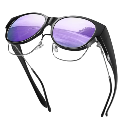 Image of GEGURI Polarized Sunglasses Fit Over Glasses for Men Women, Oversized Square Sun Glasses UV400 Protection Shades
