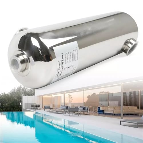 YNAADYH Stainless Steel Swimming Pool Heater, Stainless Steel Swimming Pool Heat Exchanger Swimming Pool Heat Exchanger 28/60 KW Stainless Steel Swimming Pool Heat Exchanger (60 kW)