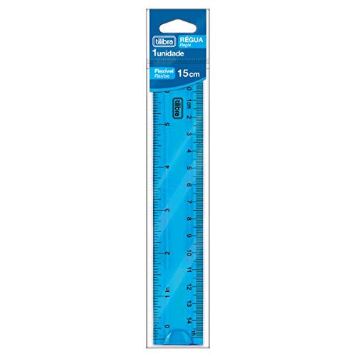 Tilibra - Régua Flexível 15cm, Azul 1 415PxXKXJgL