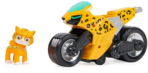 Paw Patrol | Vehículo Cat Pack del Personaje Wild Cat | Vehículo de Motocicleta con Carga Trasera con Personaje Cat Pack | Juegos niños a Partir de 3 años