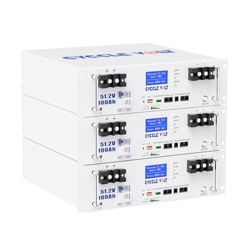 CYCCLEVOLT 48V 300Ah Lithium Battery with WiFi&Bluetooth, 15kWh LiFePO4 Storage