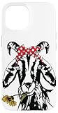 iPhone 15 Women's Goats Bandana -Farm Animal Lover Funny Goat Graphics Case