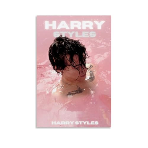 ZZYZD Harry StylesHd Character Poster Star Singer Athlete Print Signature Canvas Painting Oil Painting Poster Wall Art Mosaic Painting Decorate Home Bedroom Office12x18inch(30x45cm) Unframe-style-27