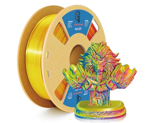 Goto Guard Tri Color Filament Silk PLA Filament of Red, Blue and...