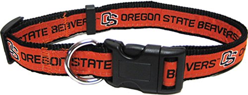 Pets First Collegiate PET Collar NEW VERSION Oregon State Beavers Dog Collar, Size Small. Best Sports Team Color for Dogs & Cats. A Shiny & Colorful Dog & Cat Collar Licensed by The NCAA