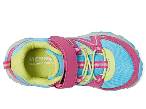 Merrell Trail Quest Hiking Shoe, Berry/Lime/Turquoise, 4 Us Unisex Big Kid #TOP3