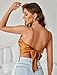 Avidlove Womens Silk Satin Camisole Y2k Tank Top Cowl Neck Cami Crop Trendy Going Out Tops Light Brown