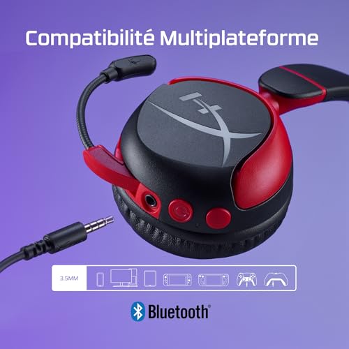 Casque gaming sans fil enfant idéal Switch et trajets HyperX Cloud - 5