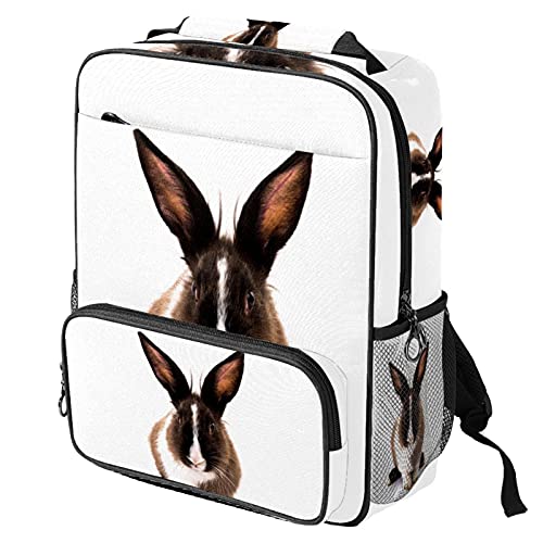 Sac à dos ordinateur portable imprimé lapin - Sac de travail tendance mixte
