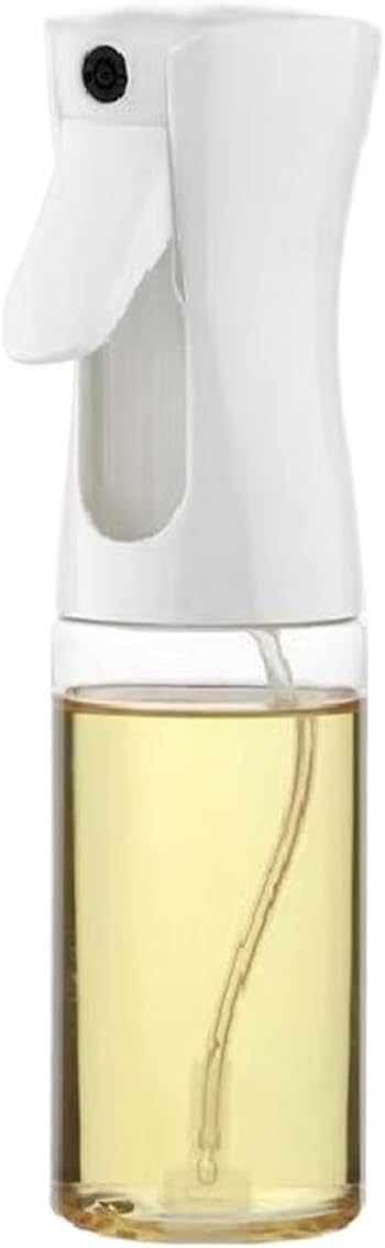 1PCS Black Transparent Kitchen Oil Bottle Cooking Oil Spray Oil Bottle Fitness Barbecue Spray Oil Dispenser Household(Black 200ml)