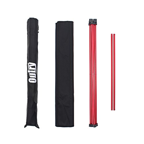 Outry Lightweight Folding Table With Cup Holders, Portable Camp Table (L - Unfolded: 29.5" X 22" X 21") #TOP6