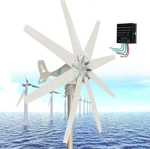 20000W Wind Turbine Generator Kit for Homes - 12V/24V/48V/110V/220V, 8 Blades for Efficient Energy Supplementation, Eco-Friendly Wind Power Solution